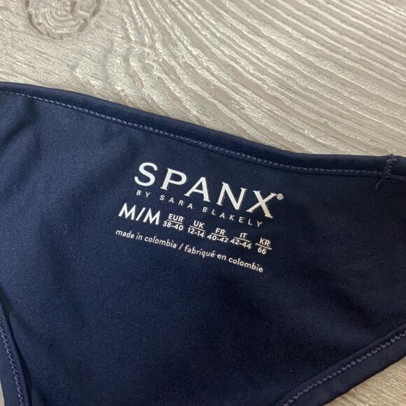 Spanx Transformation Top Tank side zip blue black Sz M - Picture 3 of 8